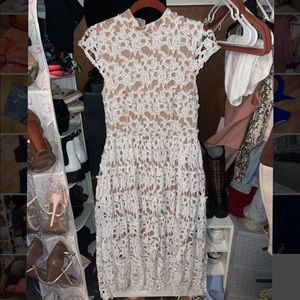 BooHoo all-over lace dress